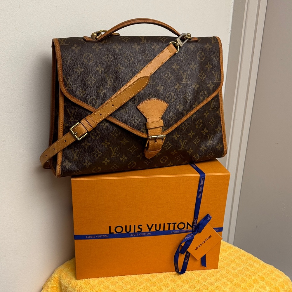 Authentic Vintage 90s Louis Vuitton  Bel Air 2 way shoulder/briefcase monogram